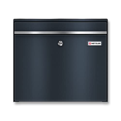 Metzler XXL Briefkasten in Anthrazit RAL 7016 aus massivem Stahl mit...