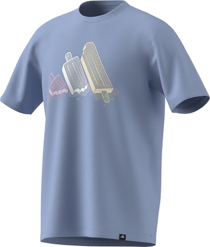 T-shirt graphique Lounge Ice Adidas coton doux anti transpiration homme