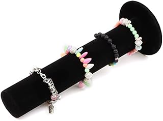 FOROREH Velvet Jewelry Stand Bracelet Display Stand,Vertical Tower Hair Band Stand,Bangle Holder Organizer,T-Bar Tower Display Organizer Holder,Bracelet Storage Rack