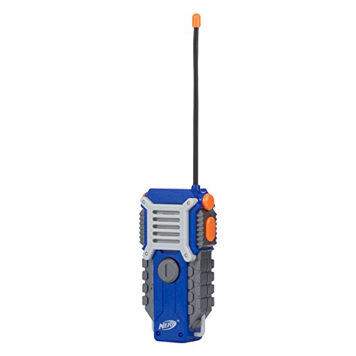 Nerf Walkie Talkie For Kids Fun At The Touch Of A Button, Set Of 2, 1000' Range By Sakar, Rugged Pair Battery Powered Gray Blue & Orange #TOP4