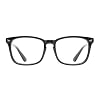 TIJN Blue Light Blocking Glasses for Women Men Clear Frame Square Nerd Eyeglasses Anti Blue Ray Computer Screen Glasses