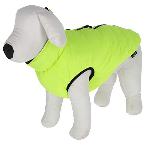 Kerbl Pet Steppmantel Charmonix, grau/neon gelb, L 45 cm