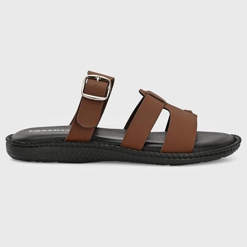 Image of Centrino Sandals for Men | Stylish Men's Casual Sandal for Office & Travel | Comfortable Sandals with Grip Insole & Quality (8135)