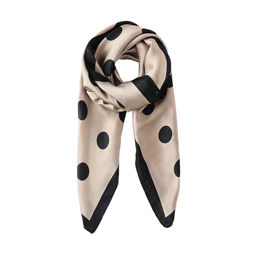 Curve Muse Large Women's Silk Feeling Scarf with Fashion Pattern-2 Pack2