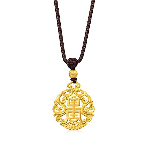 Exploring the Beauty of Chinese Jewelry: Gems, Metals, and Symbols 16 CHOW SANG SANG Cultural Blessings 999.9 24K Solid Gold Price-by-Weight Gold Dragons and Longevity...