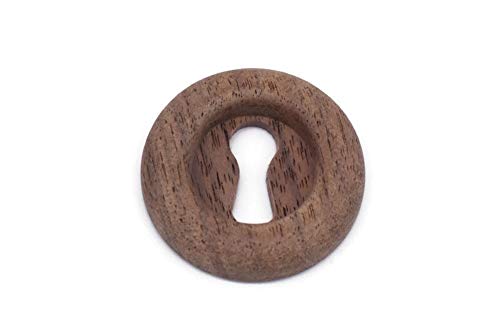 Keyhole Cover Plate Wood Keyhole Cover 1 5/16â€ Cabinet Keyhole Plate Cover Furniture Lock Cover Escutcheon Keyhole Cover Antique Furniture Locks -Walnut - Wood Chest â€“ Furniture â€“ Cabinet Lock Cover