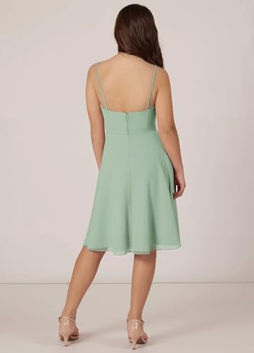 2025 Mini Junior Bridesmaid Flower Girl Chiffon Dresses A-Line Cut with Spaghetti Straps for Weddings4