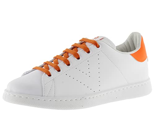 Victoria 1125306-WOMEN Basket Basse Tenis Effet Cuir & DÉTAILS Fluo Plateau Femme Naranja 39