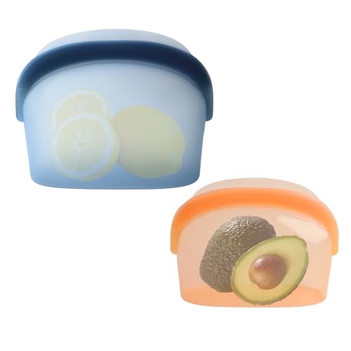 Platinum Silicone Reusable Food Storage Bags (2-Pack)