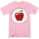 Popfunk Care Bears Smart Heart Bear Belly Unisex Adult T Shirt, Pink, Large
