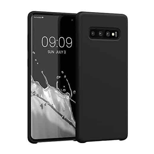 kwmobile Case Compatible with Samsung Galaxy S10 Plus / S10+ Case - TPU Silicone Phone Cover with Soft Finish - Black Matte