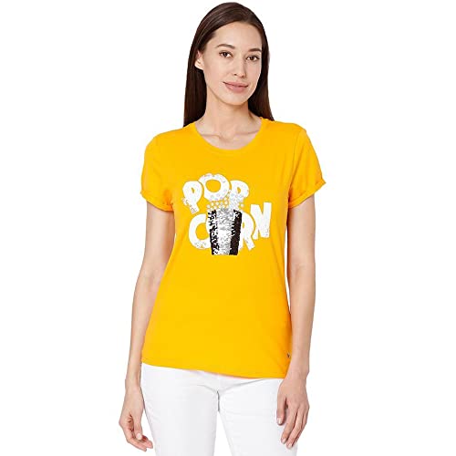 Image of Spykar Women's Printed Slim FIt T-Shirt