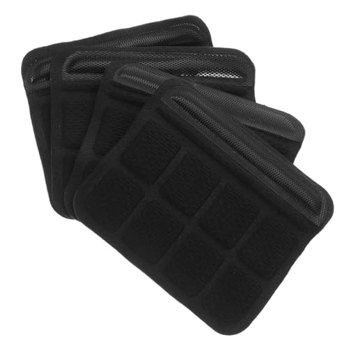 ibasenice 4個ソフトボールフェイスマスク あごパッド 吸汗通気性スポンジ製 ヘルメット用交換パッド 大人用 アウトドアスポーツ対応