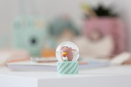 Schüttelkugel mymochi Bär Nomo 6,5cm - grün - Kawaii Deko-Zubehör, Schneekugel, Glimmerkugel, Glaskugel – Geschenkidee für Freundschaft | 61825