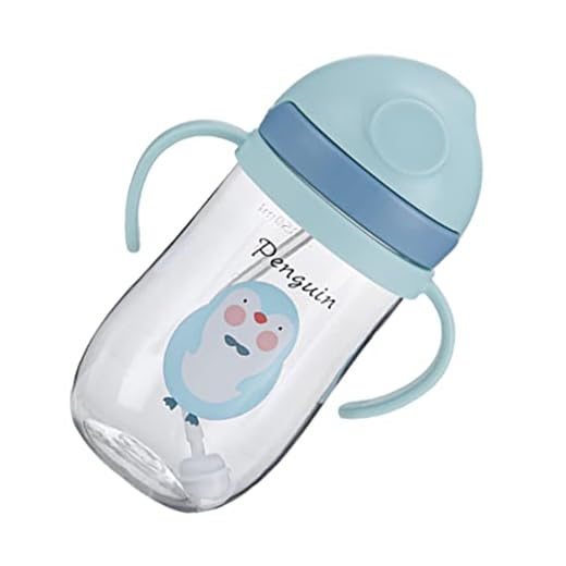TOYANDONA Straw Sippy Cup Portable Drinking Träning Halm Cup Med Icke Slip Handtag Obrytbart Spill Proof Vattenmjölkflaska För Baby Spädbarn 400Ml Grönt