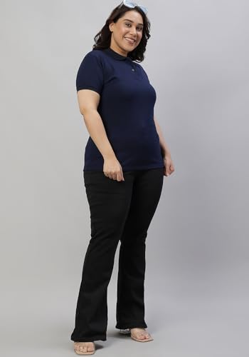 Image of Wear Your Opinion Womens Plus Size Polo Collar Neck T-Shirt Top