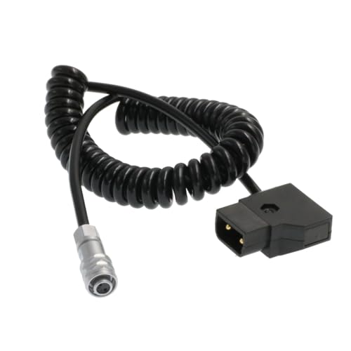 Cable BMPCC para rigs de cámara de cine con alimentación en espiral de 2 pines CC 4