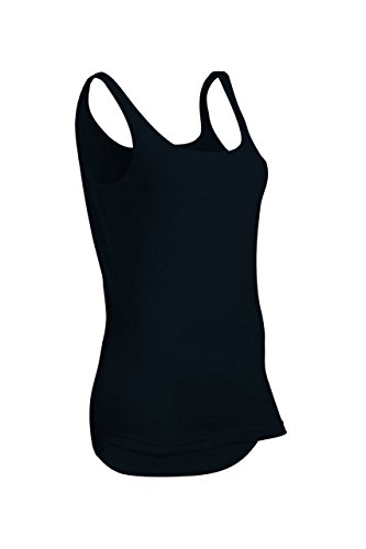 Indera Women's Pointelle Tank Top, Black, XX-Large 180CM
