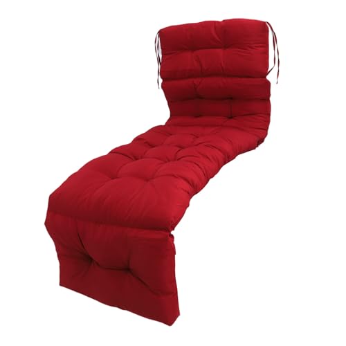 Coussin de chaise longue extérieur résistant eau grand matelas transat - 2