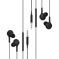 Auriculares Jack 3.5mm Alámbrico Microfono(2 Pack)para Phone