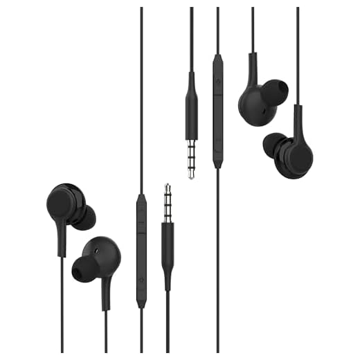 Auriculares Jack 3.5mm Alámbrico Microfono(2 Pack)para Phone Compatible Con Samsung Ordenador Android Auricular Ear Ruido Headphones Audio Cable Audifonos Musica Deportivos Headset PC PS4 Mp3 Conecto