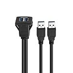 baolongking – baolongking USB Armaturenbrett-Kabel für bündige Montage, US