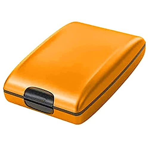 BEKwe Anti-Diebstahl-Brieftasche Aus Aluminiummetall, Ultradünne Geldbörse, Kreditkartenhalter Aus Aluminium, Einfache Herrenbrieftasche, Kartenhalter Für Identitätssicherheitsschutz (Gold) Cover