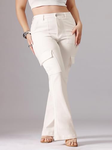 Image of Miss Chase A+ Women's Bootcut High Rise Stretchable Denim Jeans