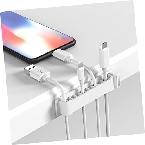 3 unidades clips organizadores de cables adhesivos para escritorio miniatura 5