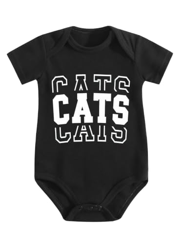 Jnaogey Baby Romper,CATS CATS CATS,Unique Geometric Pattern Breathable Comfortable Fit