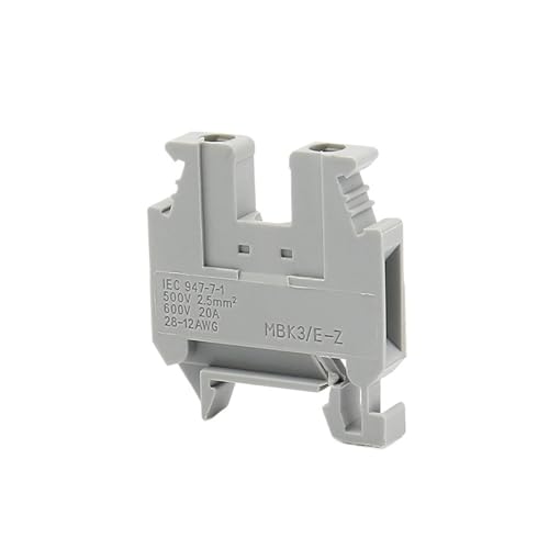 Conector de cable miniatura MBK3/EZ serie UK, terminal compacto para carril DIN 3
