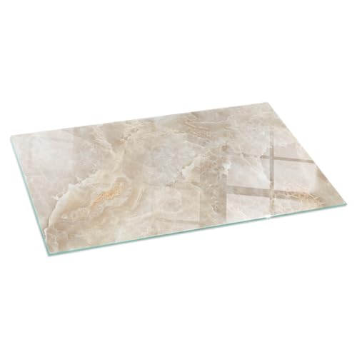 Protección para chimenea rectangular contra el calor con vidrio decorativo de 120x60 2