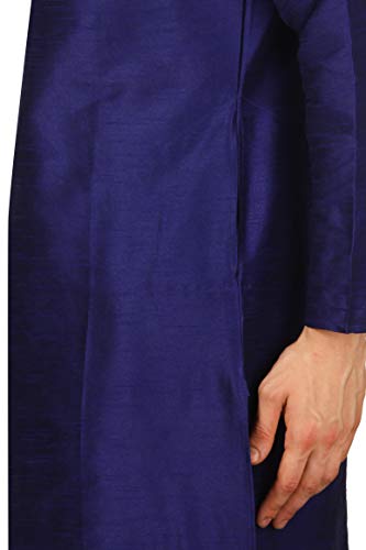 Image of Royal Kurta Men's Cotton Silk Dhoti Kurta (White)