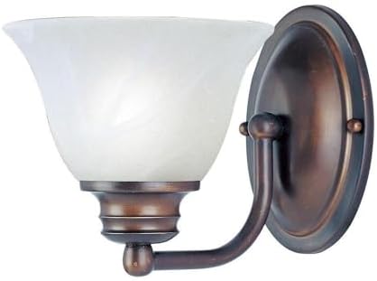 Maxim Malaga-1 Light Wall Sconce in Transitional Style-6 Inches Wide by 6.5 inches high-Oil Rubbed Bronze Finish