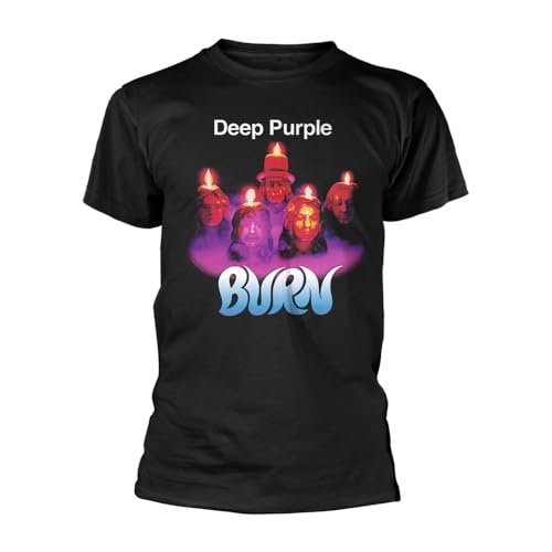T-shirt Deep Purple Burn Band Logo idéal pour vos concerts rock et festivals d'été