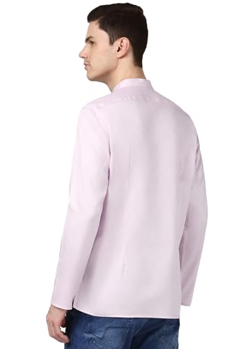 Image of Peter England Men Cotton Regular Fit Everyday Festive Solid Short Kurta