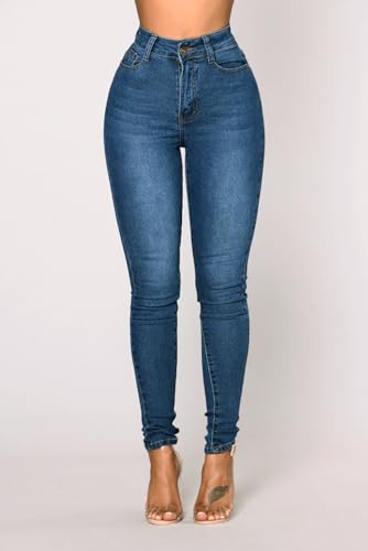 yoeasy Women's Classic High Waist Jeans Stretch Butt Lifting Skinny Jeans Curvy Slim Fit Denim Pencil Pants2