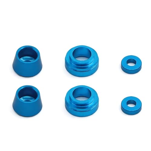 Rc Toys Parts For Tamiya For TT02 1/10 Metal Steering Cups Gasket Front Kit For RC Car Modifications Upgrade Part Accessories(Blue)