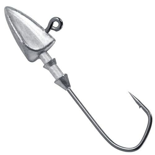 Hameçons à tête plombée Dr.Fish en acier carbone pour bar et doré