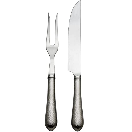 Reed & Barton Hammered Antique 2-Piece Carving Set-0