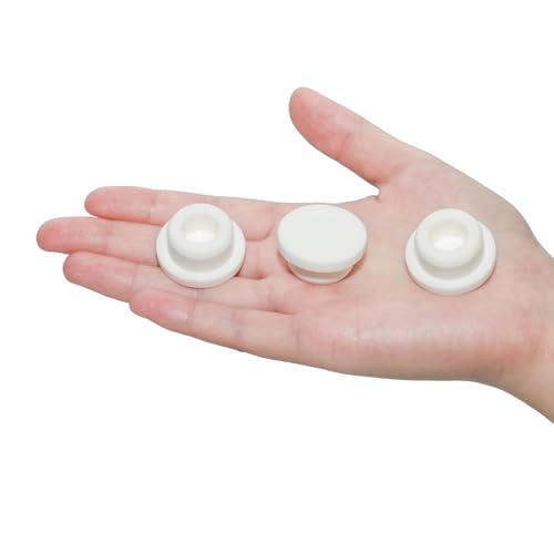 Image of 16 PCS Silicone Rubber Plug,White Hole Plug,Waterproof Plug Tube Plugs Hole Plug,Flexible Hole Plug Cover Fit for 0.87 inch /22mm