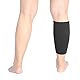 Wadenbandage, Wadenkompressionsbandage für Muskelrisse, Zerrungen, Verstauchungen, Schmerzlinderung, Elastische Unterschenkel-Kompressionsbandage, Wadenbandage für Männer und Frauen(Schwarz)