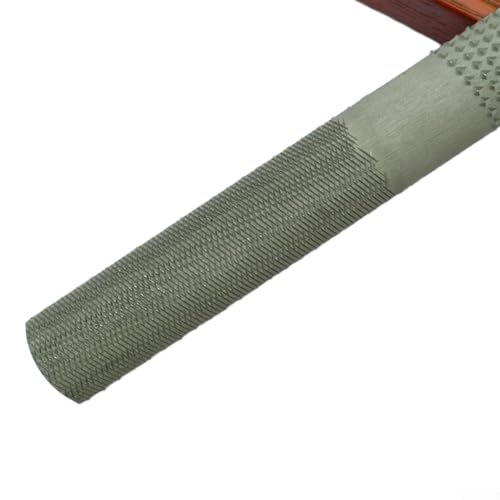 Lima de madera 4 en 1 de 200 mm, escofina de carpintero de acero con dientes gruesos y finos de doble cara con forma semicircular para carpintería y modelado de metal