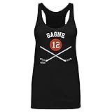Simon Gagne Women's Tank Top (Small, Tri Black) - Simon Gagne Philadelphia 12 Sticks WHT