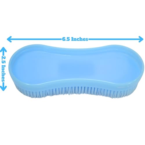 Intrepid International Escova mágica para cavalos, kit de cuidados com cerdas de plástico duráveis,