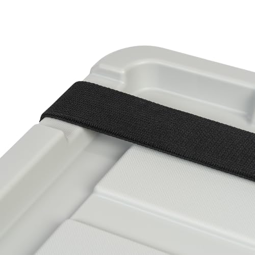 Image of IRIS USA 5 Gallon Lockable Storage Totes with Lids, 6 Pack - Gray, Heavy-Duty Durable Stackable Containers, Large Garage Organizing Bins Moving Tubs, Rugged Sturdy Equipment Utility Tool Box