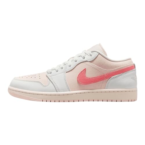 Air Jordan 1 Low SE Women's Shoes (IB8156-133, Summit White/Light Soft Pink/Sail/Magic Ember) Size 9