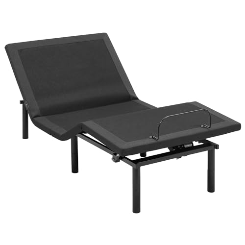 Adjustable Bed Frame - Head and Foot Incline - USB - Wireless Remote - Easy 2 Person Assembly by 5 Mins - Quiet Motor - Relax - TV - Working - Reading - Ergonomic - Electric Bed Base- Twin XL Size