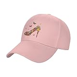 EdsfFehs Gorra de béisbol con estampado de mariposa, unisex, de algodón, ajustable, para uso diario y al aire libre, rosa, Talla única