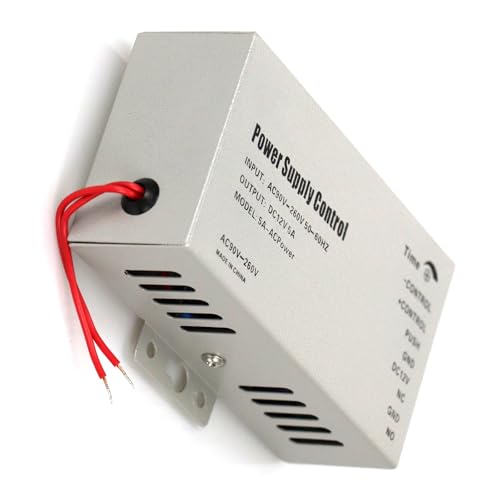 XINYIN Interruptores Control Acceso A Puerta AC90~260V Interruptores Suministro Alimentación Reemplazo para Control Acceso Bloqueo Eléctrico
